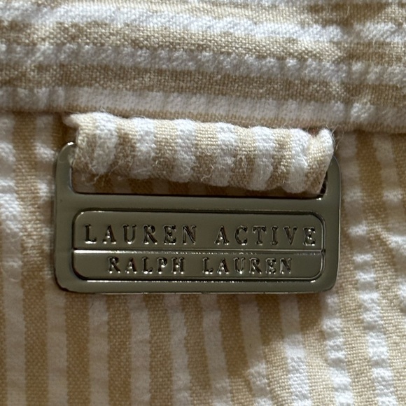 Lauren Active by Ralph Lauren Women's Cotton Straight Pants - Picture 3 of 6